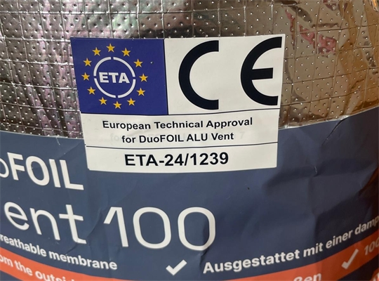 DuoFOIL isolatiefolie nu CE ETA gecertificeerd